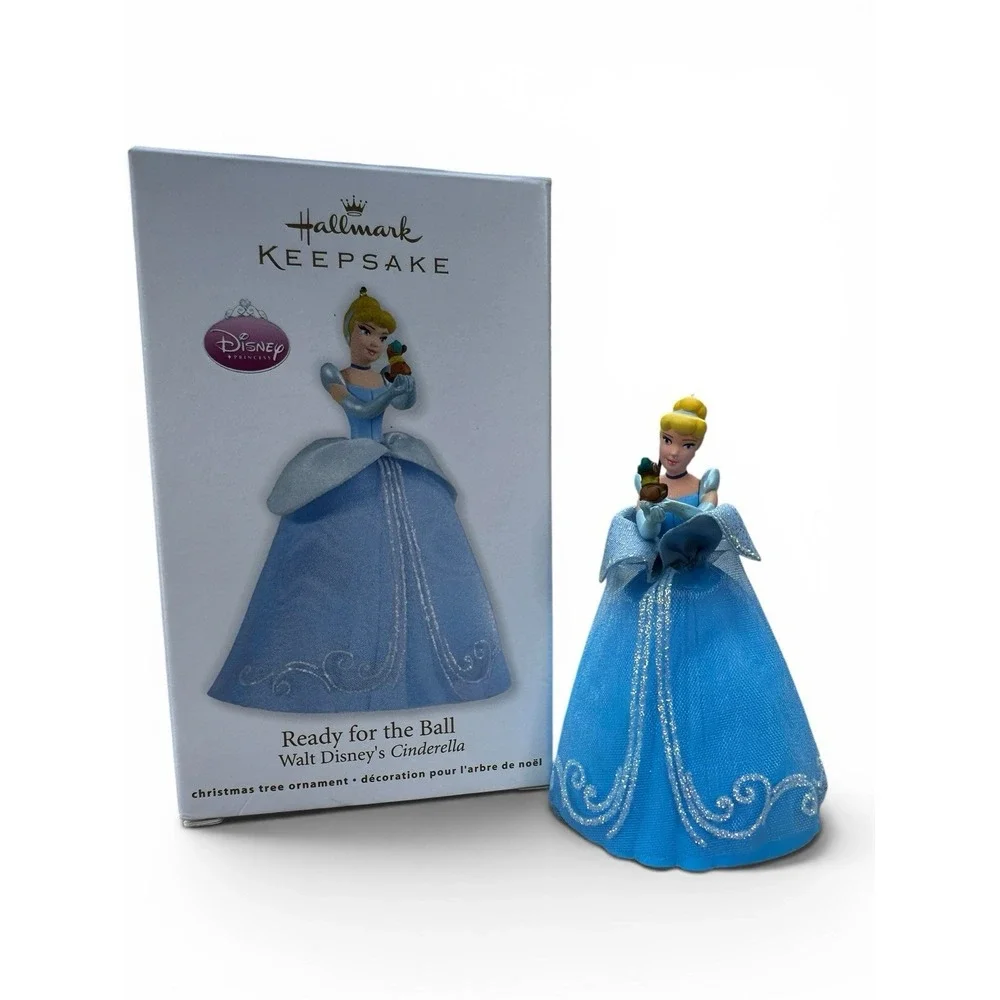 2012 Hallmark Ready For The Ball Disney's CINDERELLA Blue Gown Keepsake Ornament